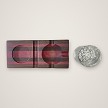 Cigar and whiskey tray beside the included on-the-rocks glass 